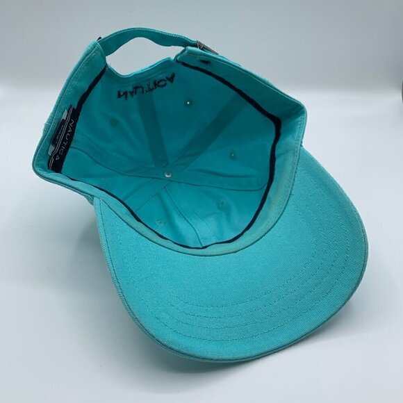 Nautica Mens Turquoise Relaxed Fit Adjustable Strapback Hat - Picture 4 of 5